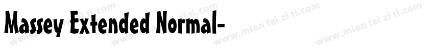 Massey Extended Normal字体转换